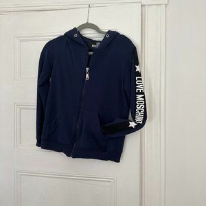Moschino Logo Zip Hoodie